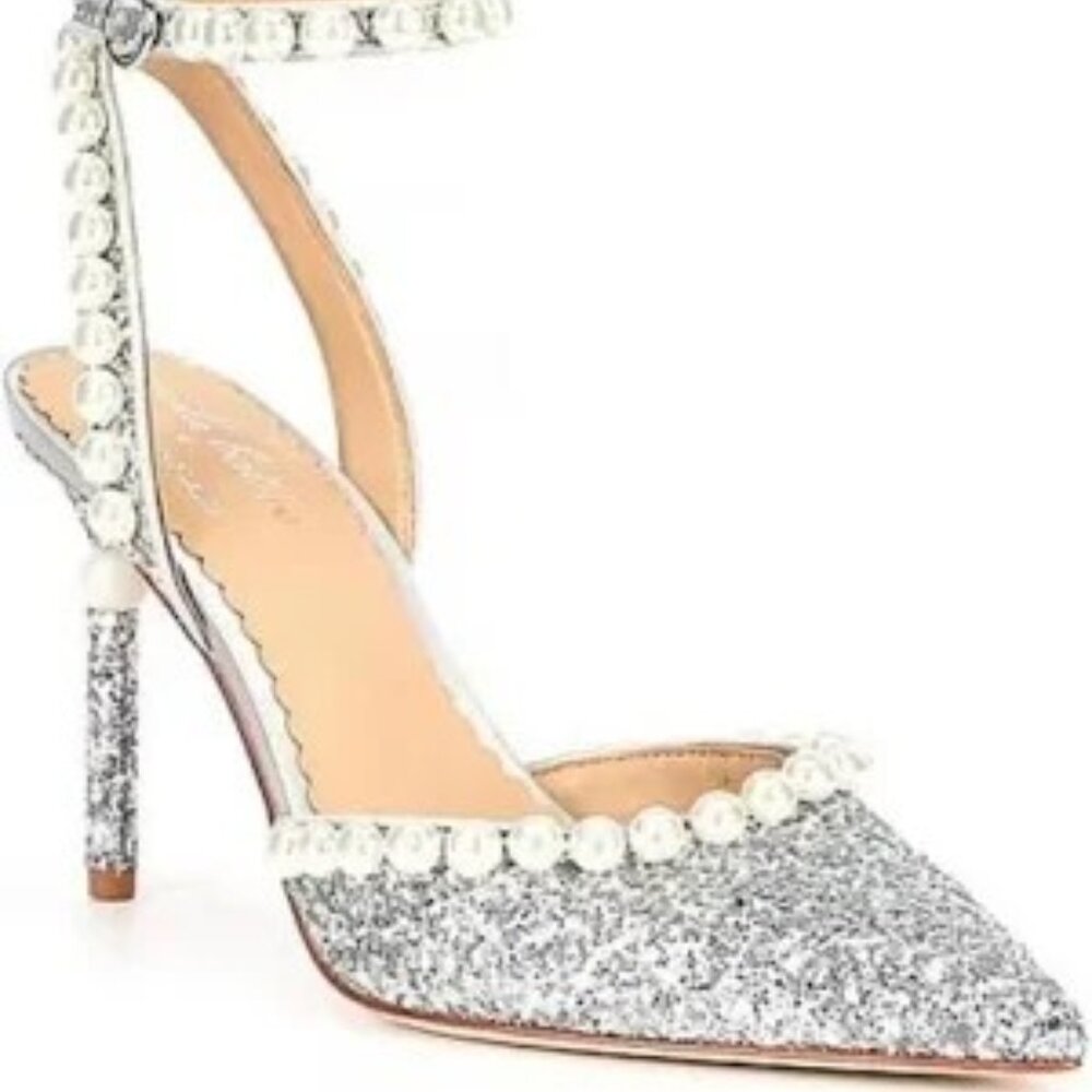 Nicole Bathie x Antonio Melani Sparkle Pearl Bridal Heels